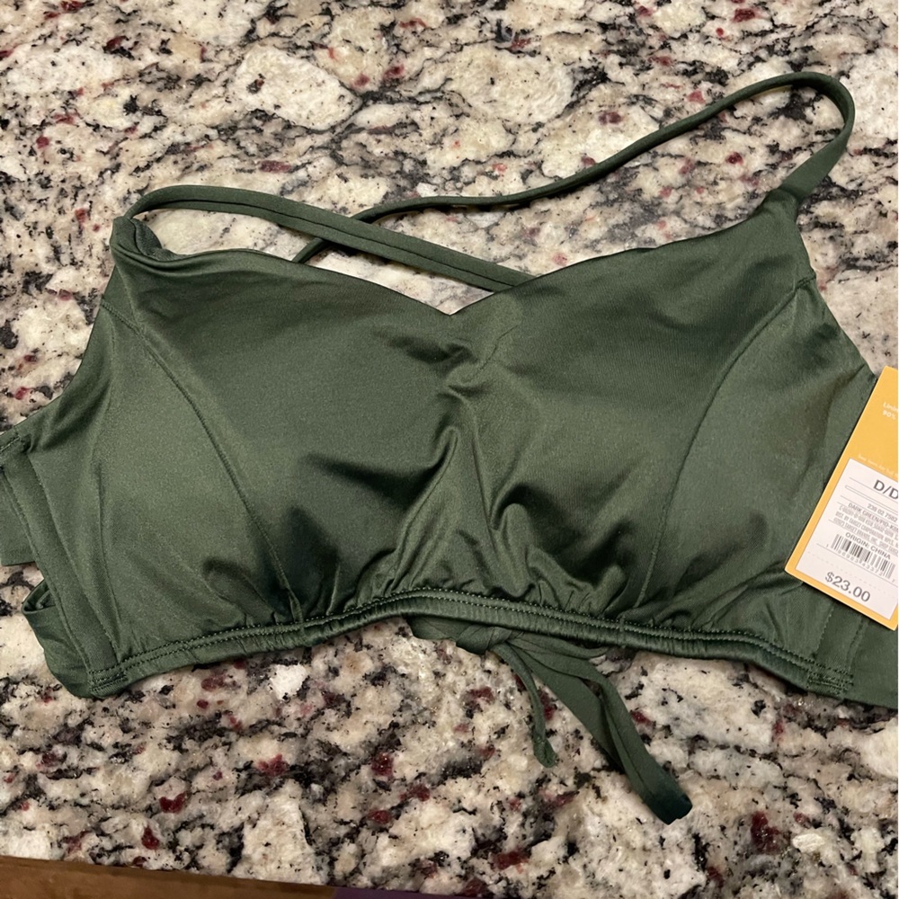 Shade & Shore Green Bikini Top